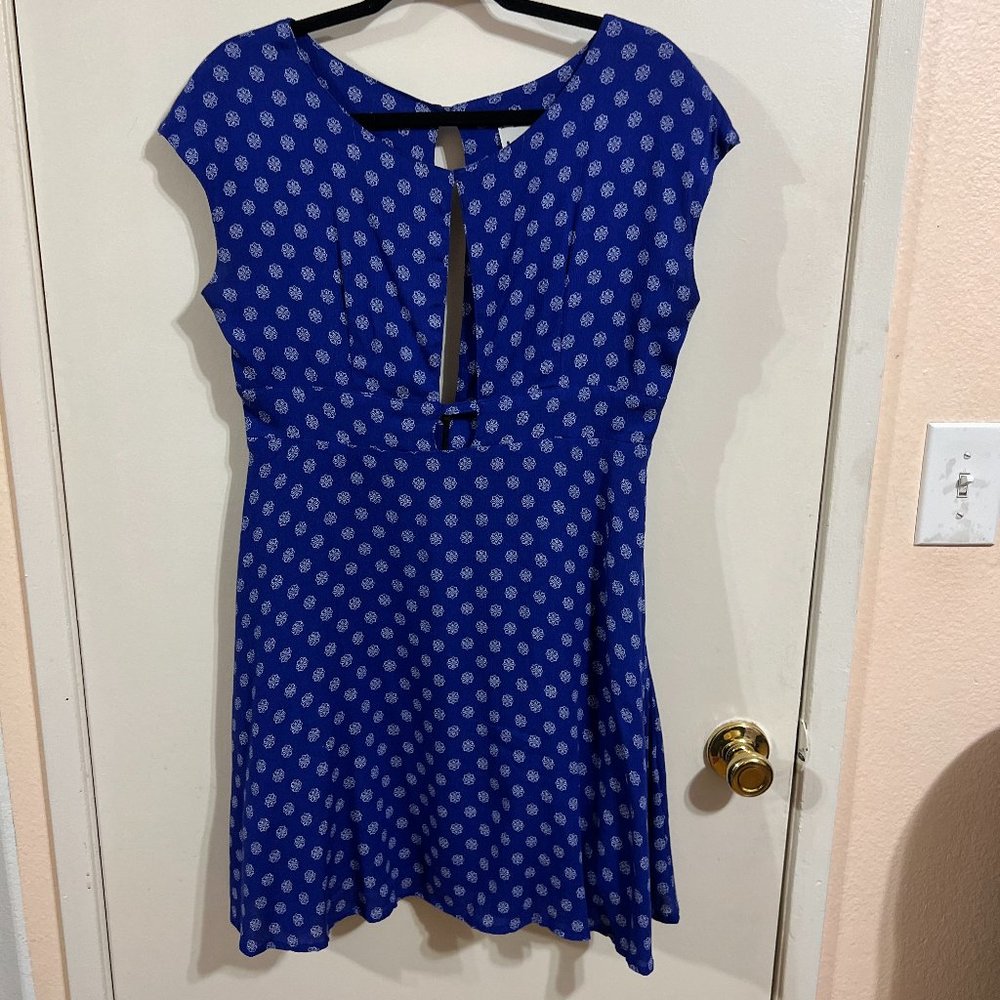 5 for $25 Free People Blue Pattern Dress